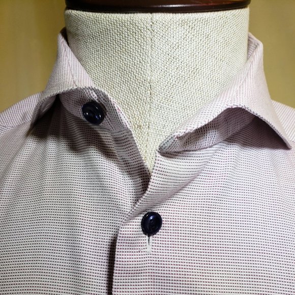 ETON of Sweden, NWOT, 15.75/40 Slim- Lite Cranberry Oxford cloth, 100% Cotton - Picture 1 of 7